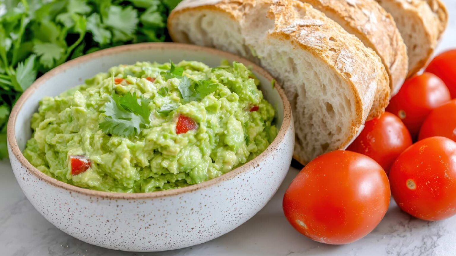 Make guacamole in just 5 minutes! Easy recipe for a high protein avocado dip
